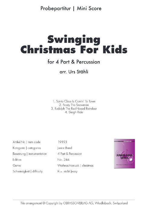 Swinging Christmas for Kids - click here