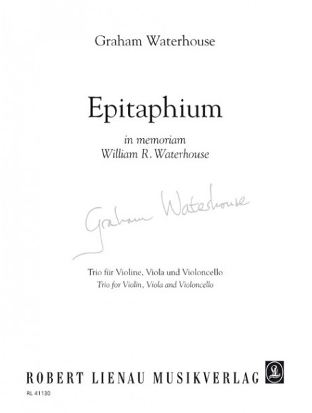 Epitaphium für William Waterhouse - click here Epitaphium für William Waterhouse - click here
