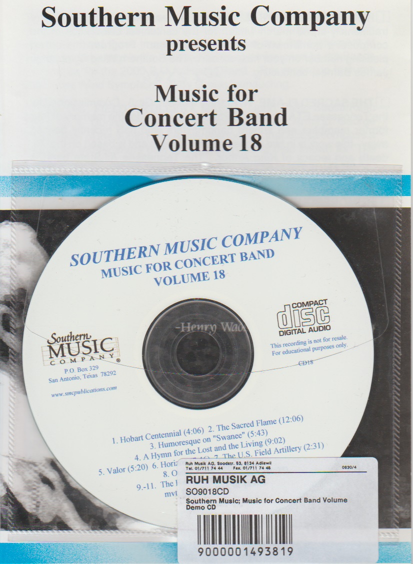 Southern Music Company #18 Music for Concert Band - click here
