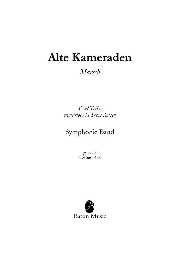 Alte Kameraden (Old Comrades) - click here