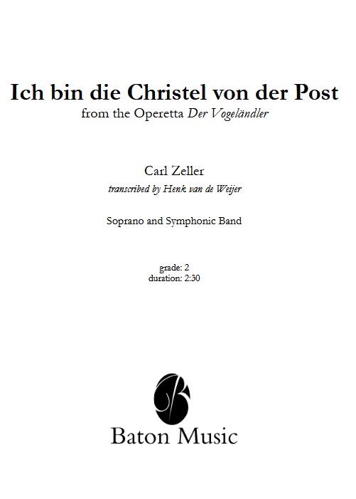 Ich bin die Christel von der Post (from the Operetta 'Der Vogelhndler') - click here