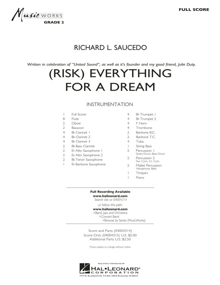 (Risk) Everything for a Dream - click here