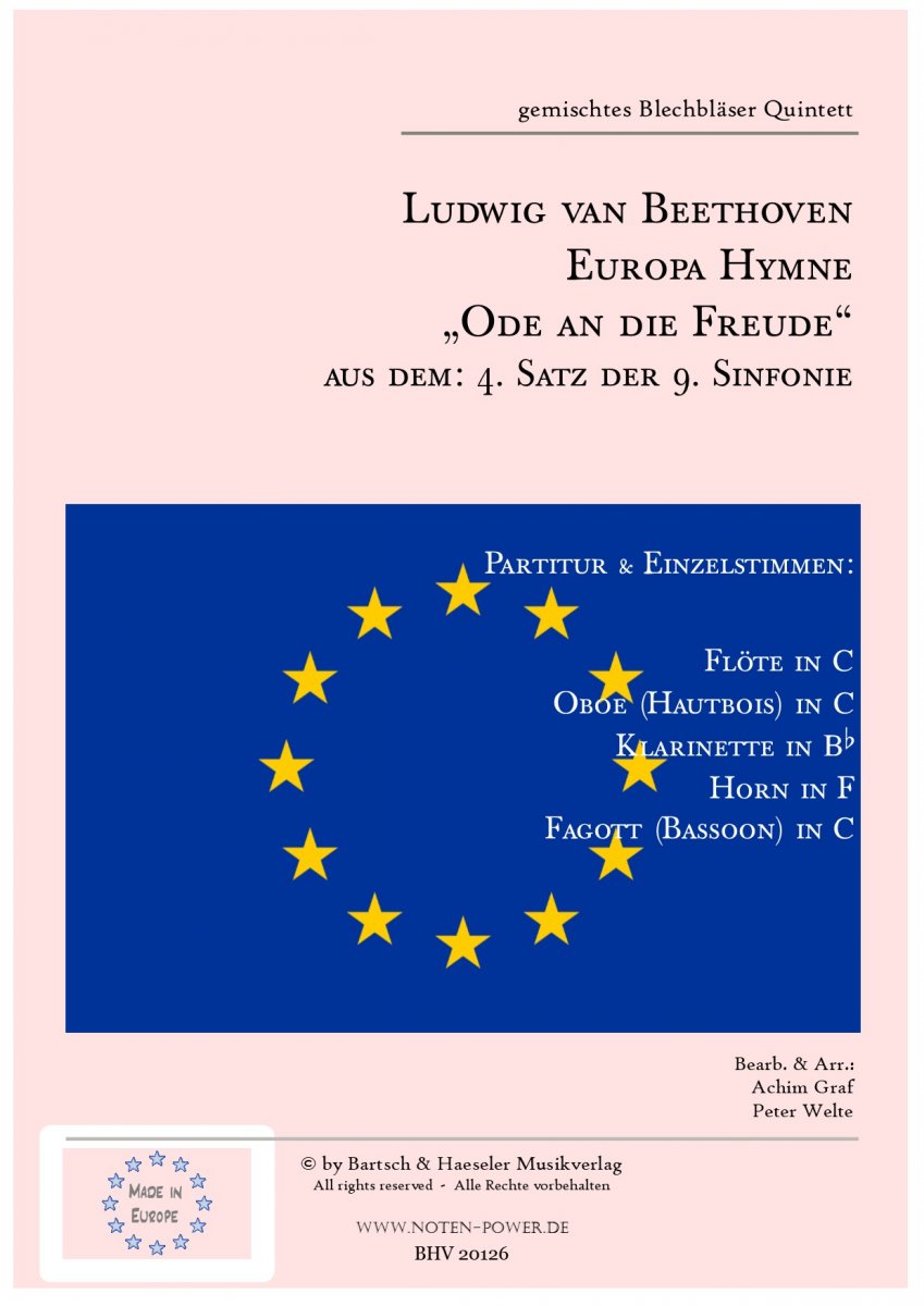 Europa Hymne („Ode an die Freude“) - click here Europa Hymne („Ode an die Freude“) - click here