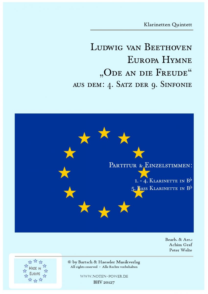Europa Hymne („Ode an die Freude“) - click here Europa Hymne („Ode an die Freude“) - click here