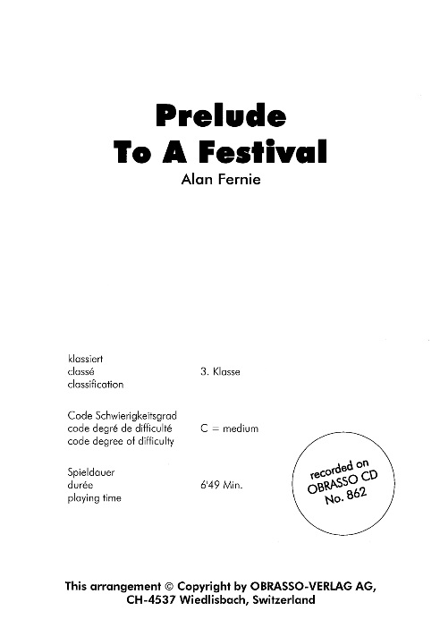 Prelude to a Festival - click here