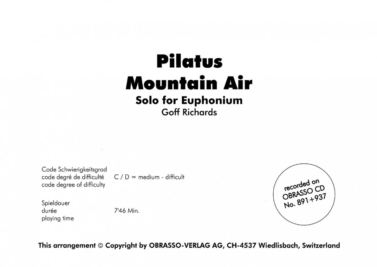 Pilatus (Mountain Air) - click here