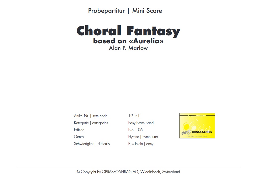 Choral Fantasy (based on 'Aurelia') - click here