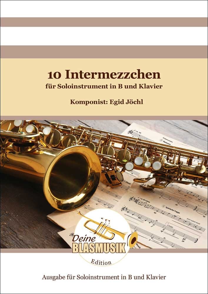 10 Intermezzchen f�r Soloinstrument in C (Bassschl�ssel) und Klavier - click here