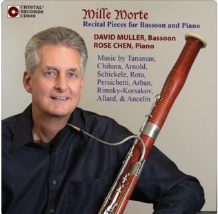 Mille Morte, Recital Pieces for Bassoon and Piano - click here