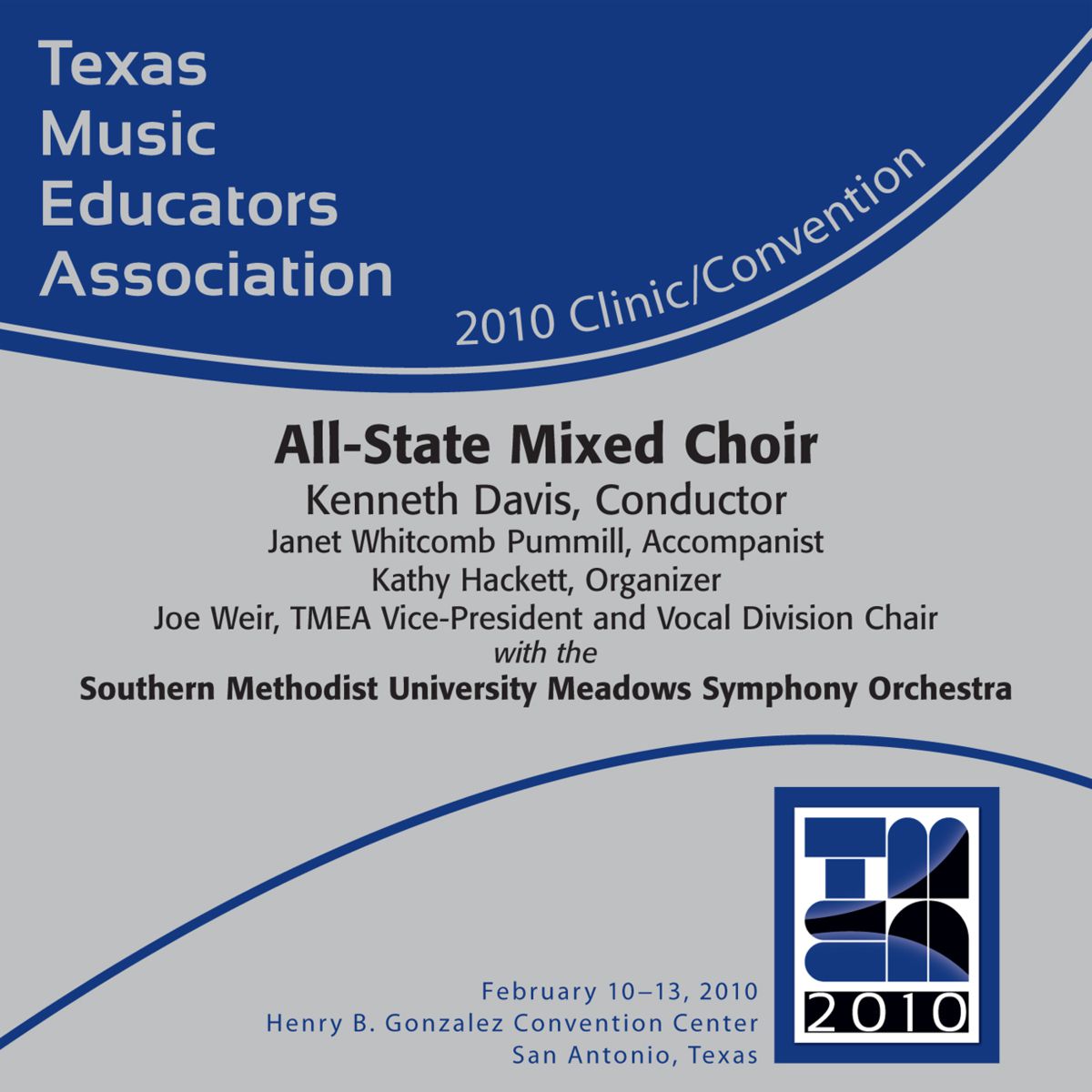 2010 Texas Music Educators Association: All-State Mixed Choir - click here