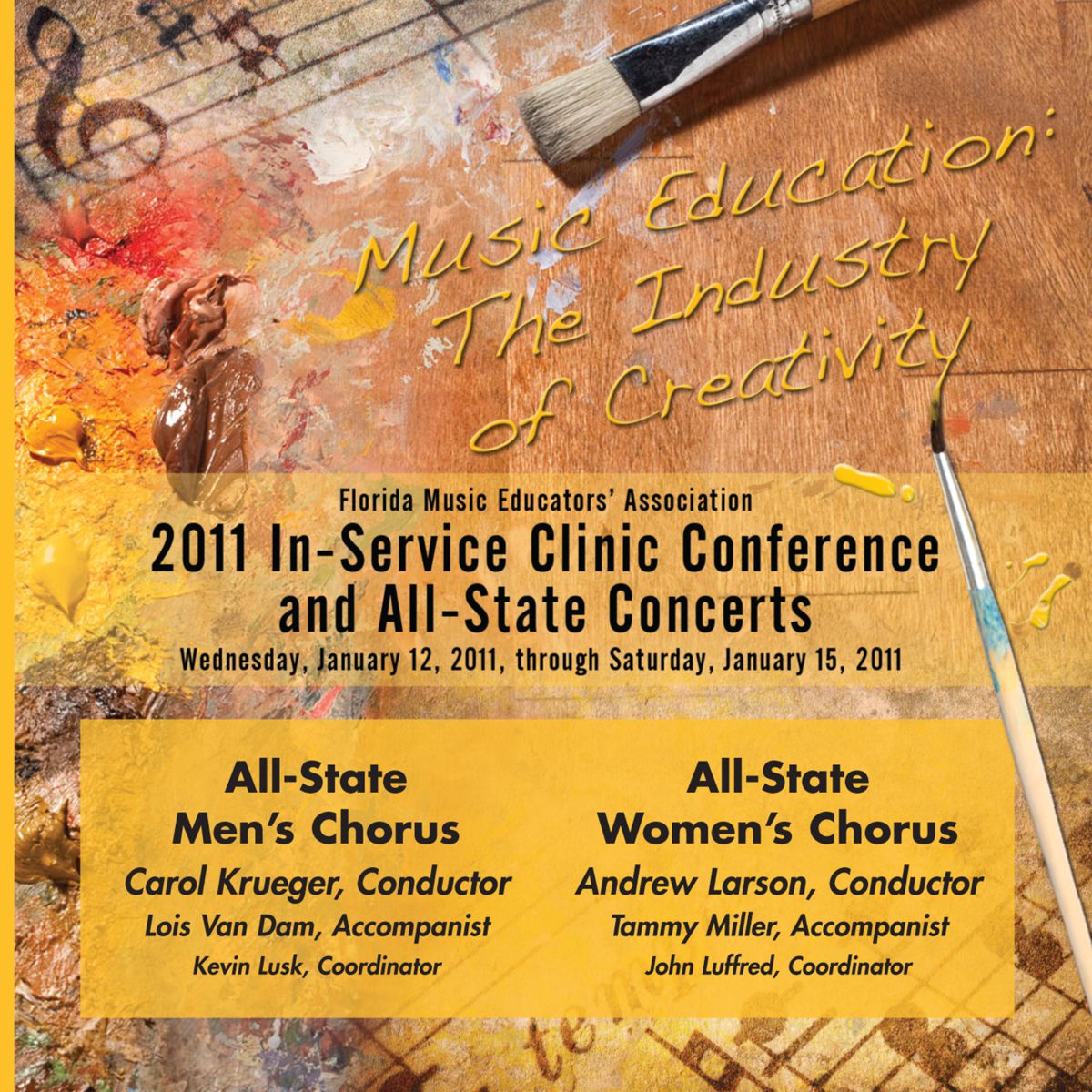 2011 Florida Music Educators Association: All-State Men's Chorus and All-State Women's Chorus - click here