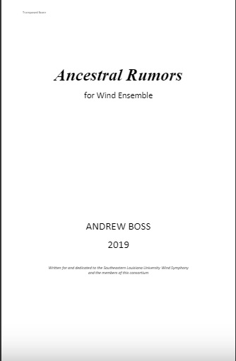 Ancestral Rumors (Theme and Variations) - click here Ancestral Rumors (Theme and Variations) - click here