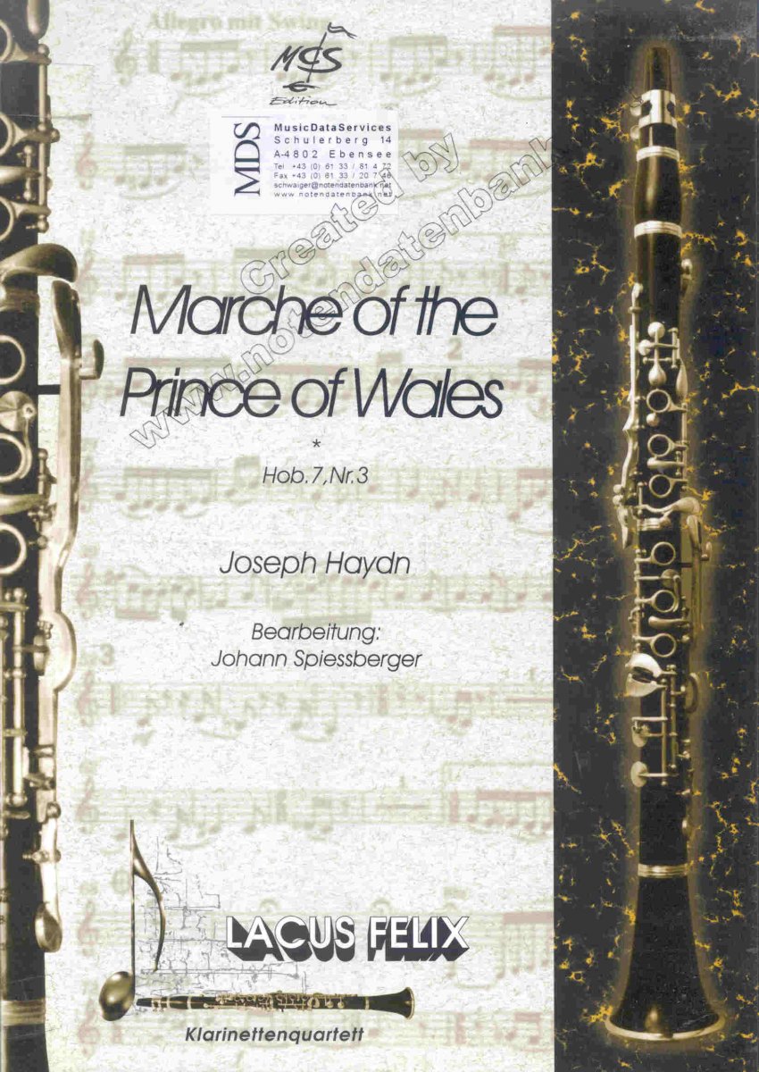 March for the Prince of Wales - click here