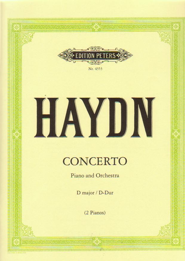 Concerto D-Dur für Klavier und Orchester - click here Concerto D-Dur für Klavier und Orchester - click here