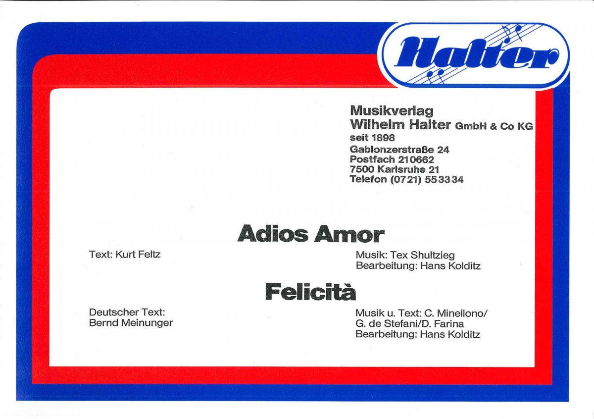 Adios Amor - click here