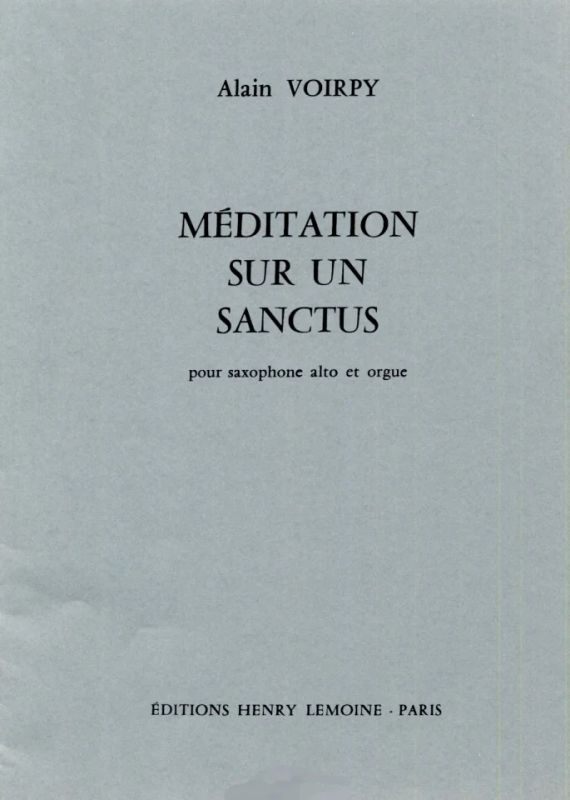 Meditation sur un Sanctus - click here