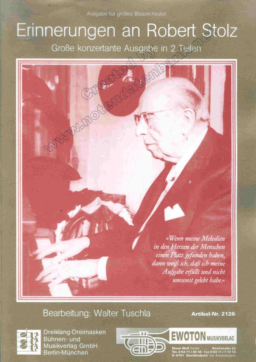 Erinnerungen an Robert Stolz - click here Erinnerungen an Robert Stolz - click here
