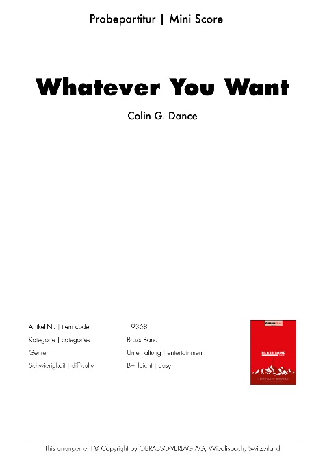 Whatever You Want - click here