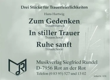 Ruhe sanft => 3 St�cke f�r Trauerfeierlichkeiten - click here