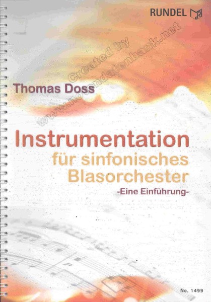 Instrumentation f�r sinfonisches Blasorchester: Eine Einf�hrung - click here