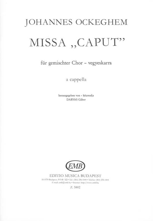 Missa Caput - click here Missa Caput - click here