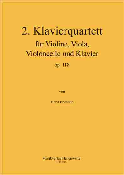 2. Klavierquartett fr Violine, Viola, Violoncello und Klavier - click here