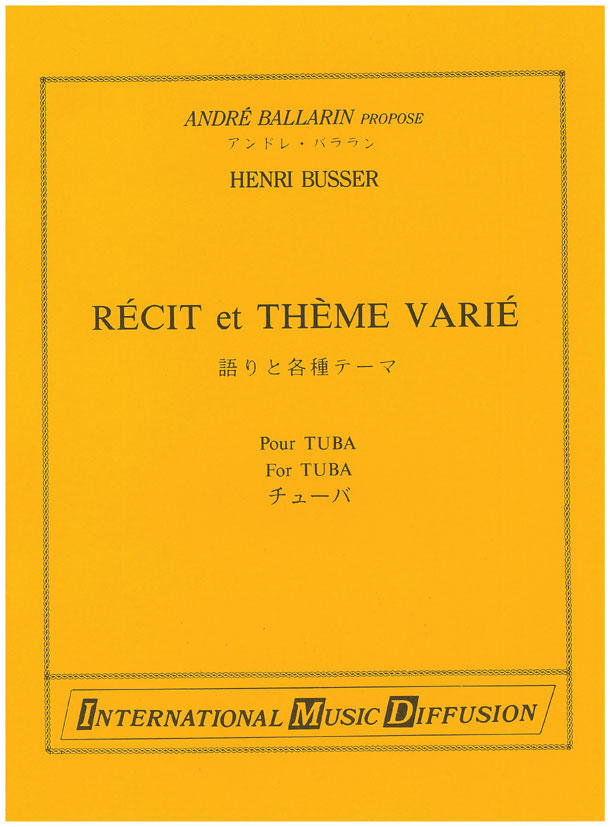 Recit et theme varie - click here