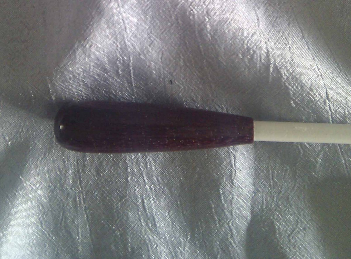 Dirigierstock Serie P, L�nge 13, Purpleheart, weiss - click here